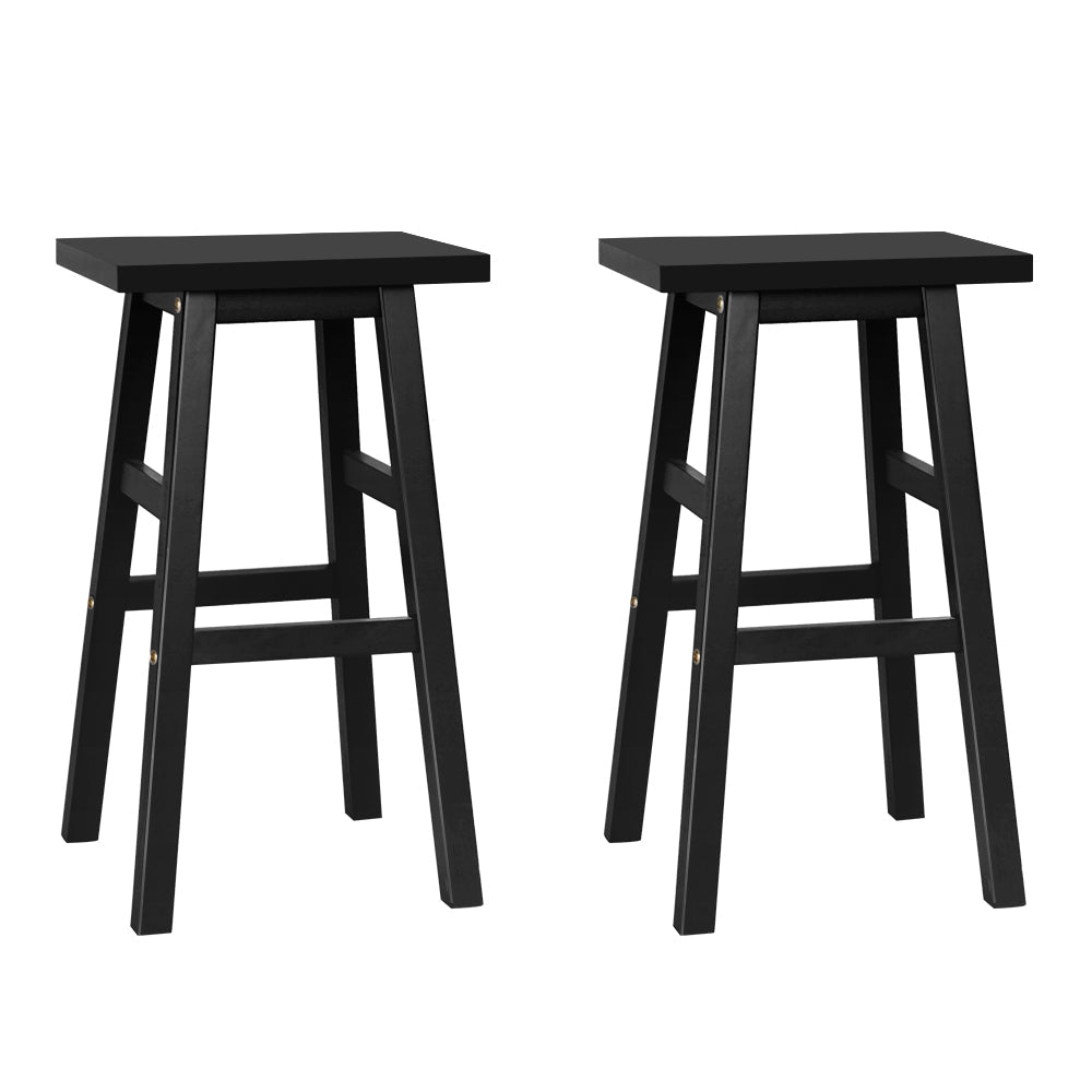 Black Counter Stools - Set of 2