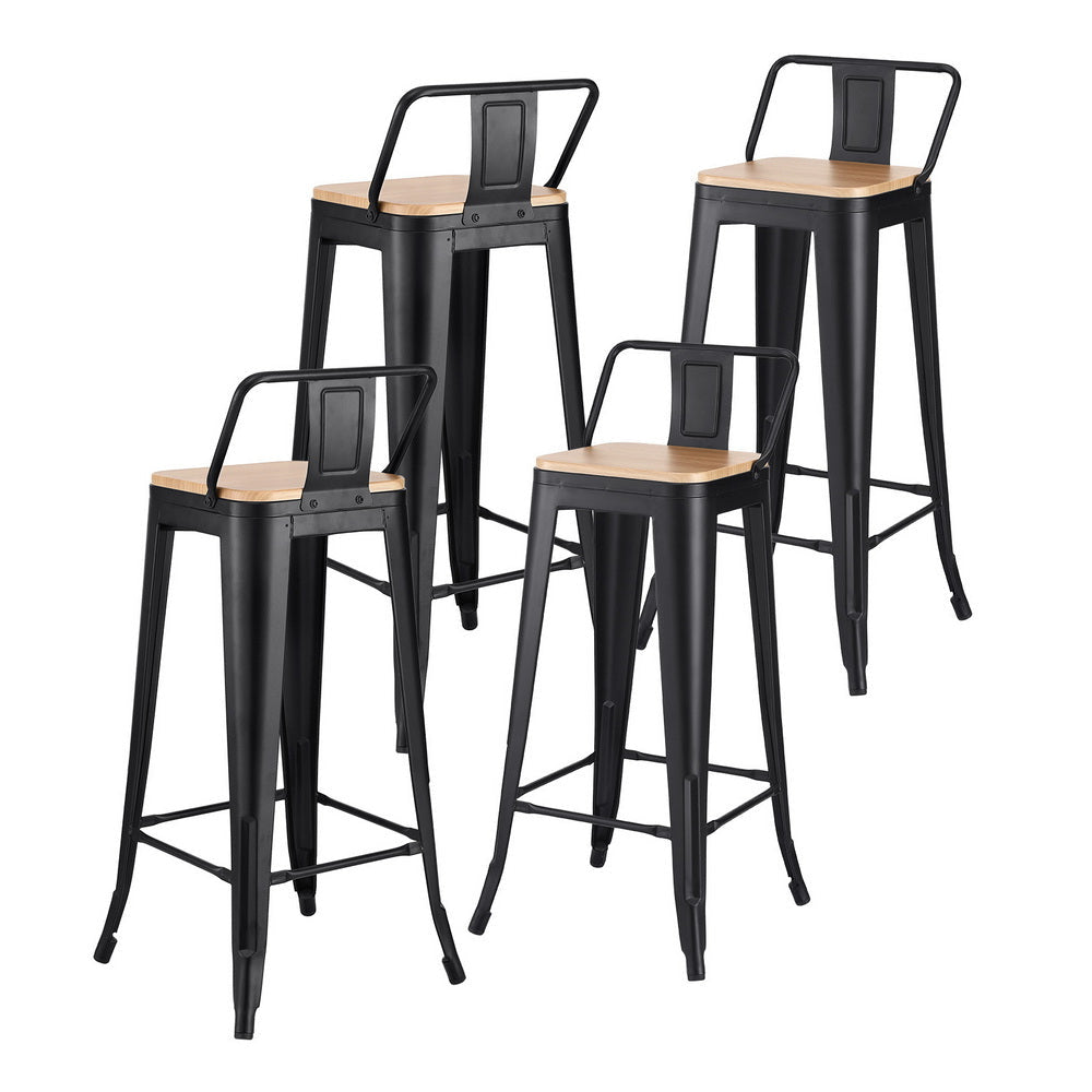 Barton Industrial Bar Stools (Set of 4)
