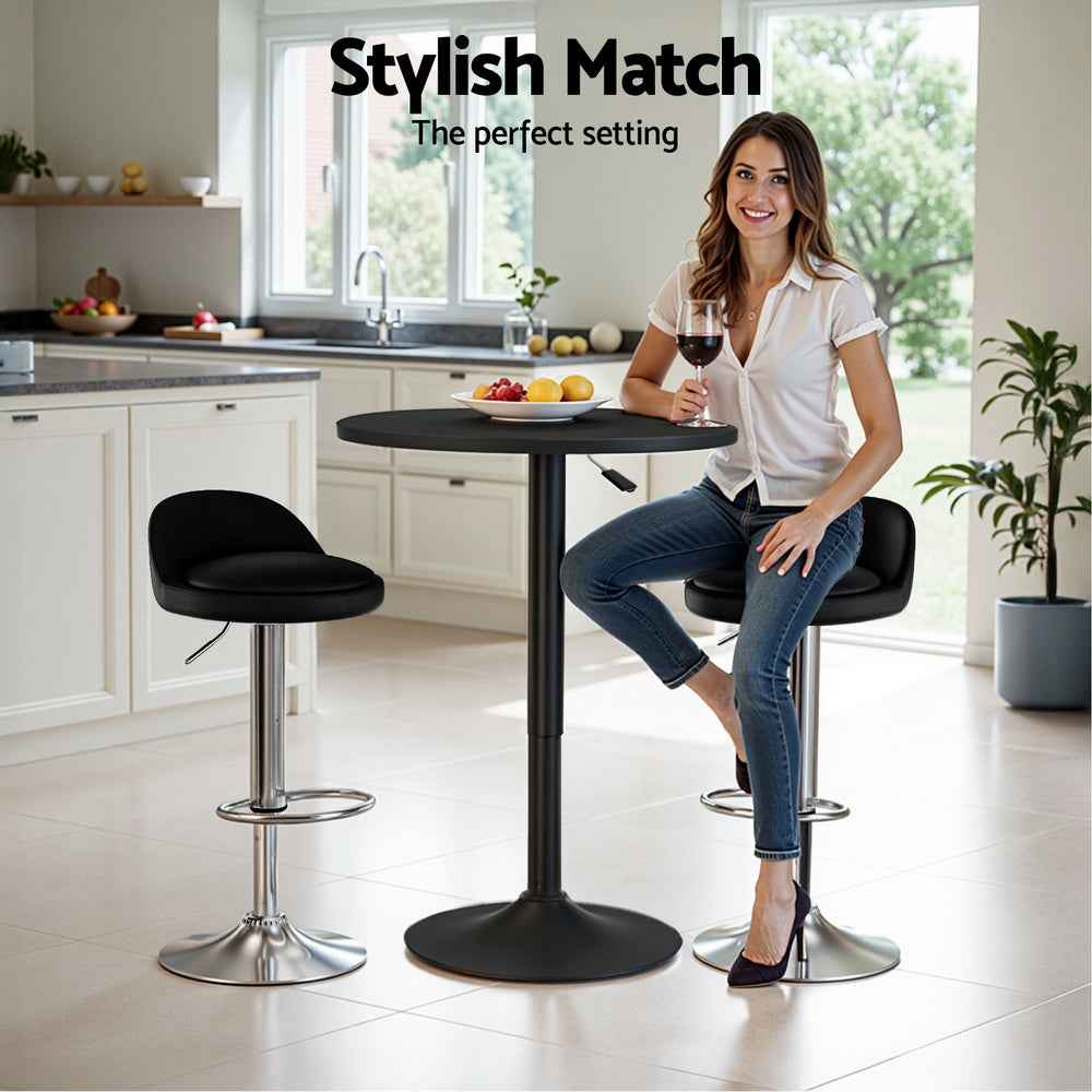 Artiss Bar Table and Stools Set Dining Desk Kitchen Chairs Cafe Pub