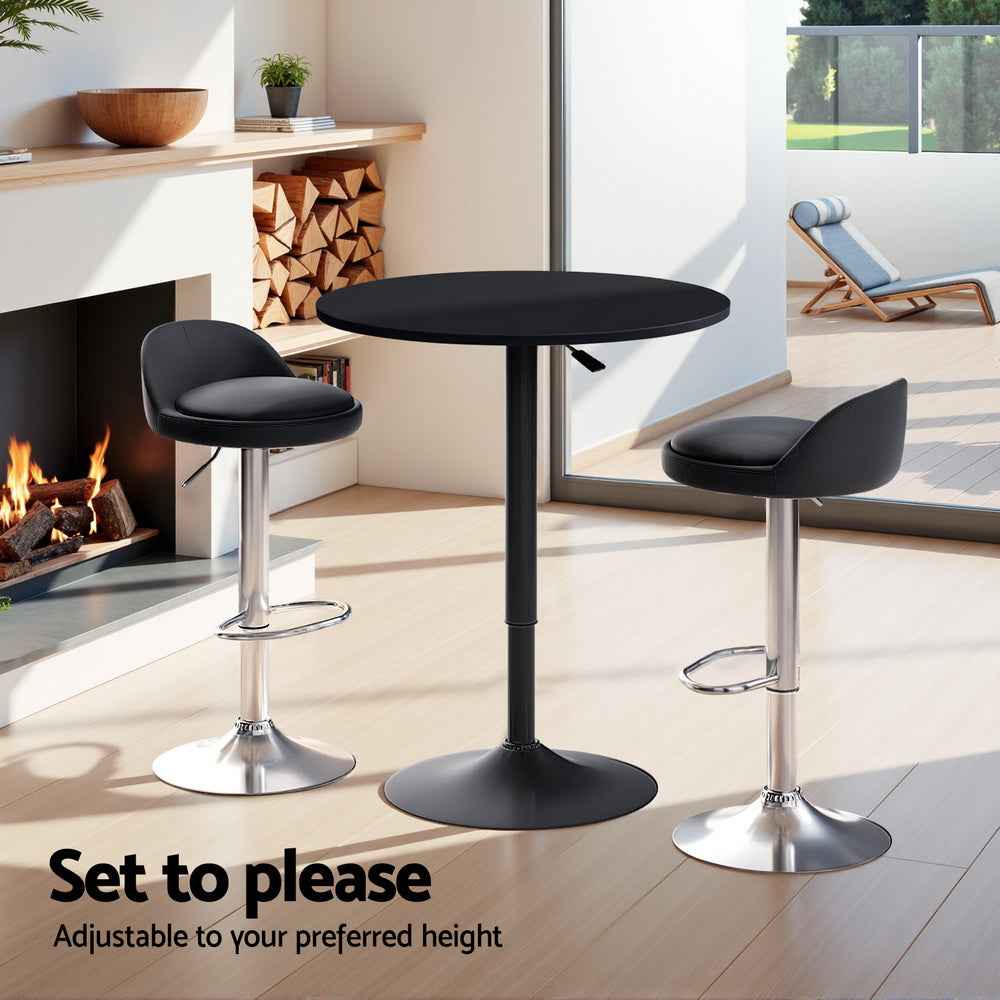 Artiss Bar Table and Stools Set Dining Desk Kitchen Chairs Cafe Pub