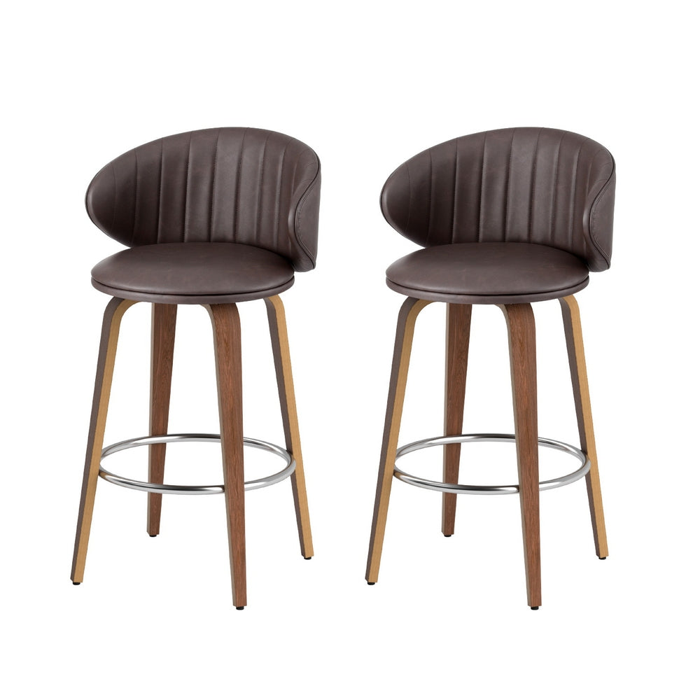Luna Bar Stools - Brown (set of 2)