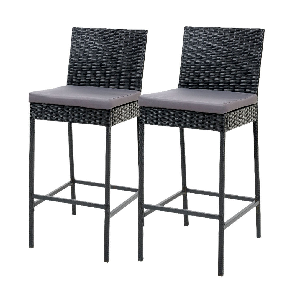 Oasis Ridge Bar Stool x 2 - Rattan